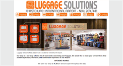 Desktop Screenshot of luggagesolutions.co.nz